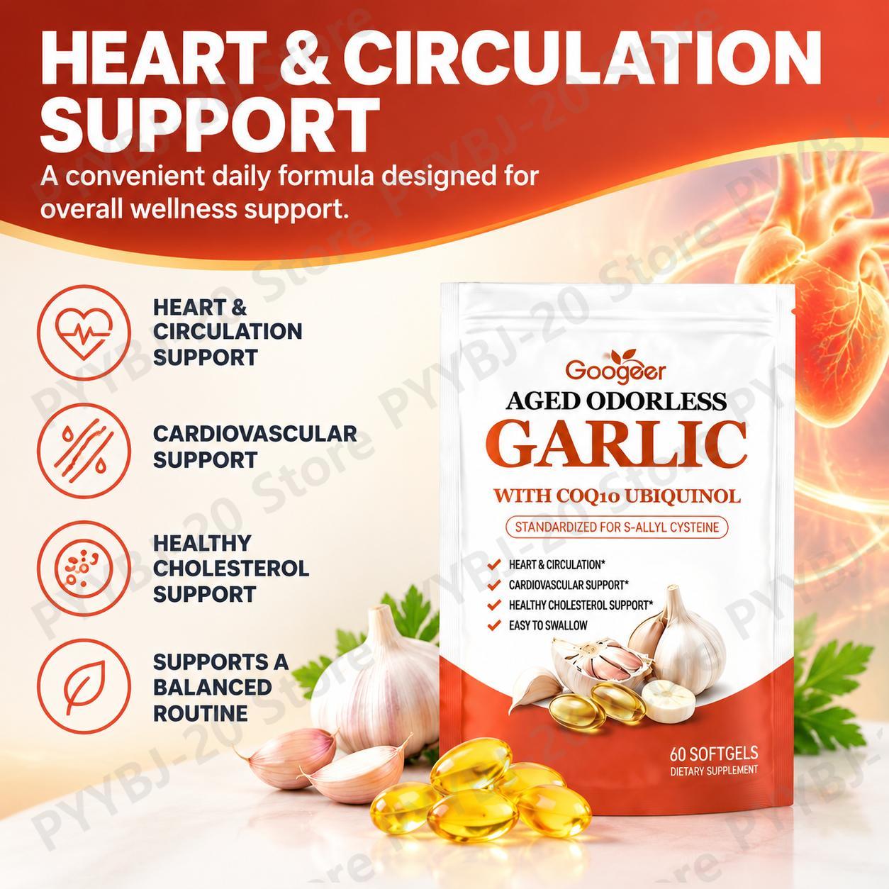 Googeer Aged Odorless Garlic S - Coq10 Ubiquinol Softgel ulasan dan harga