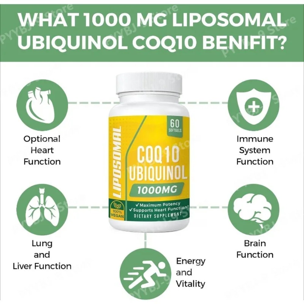 CoQ10 Ubiquinol Softgels Heart - Coq10 Ubiquinol Softgel ulasan dan harga