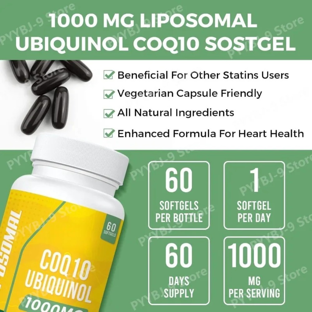 CoQ10 Ubiquinol Softgels Heart - Coq10 Ubiquinol Softgel ulasan dan harga